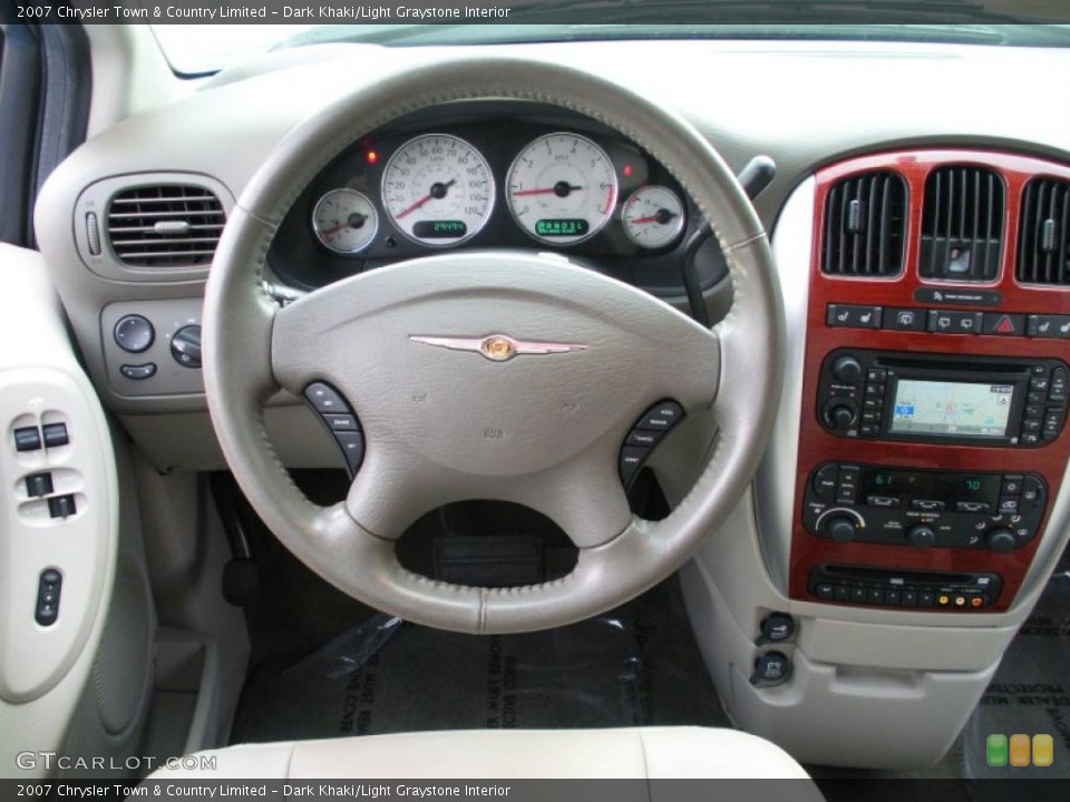 Dark Khaki/Light Graystone Interior Steering Wheel for the 2007 Chrysler Town & Country Limited #39167150