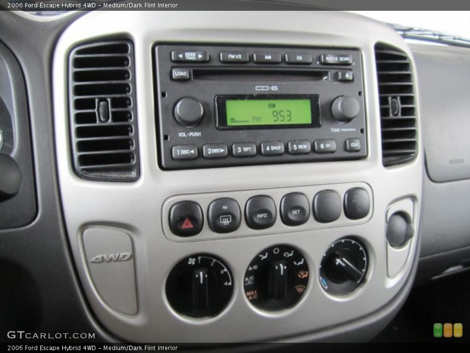 Medium/Dark Flint Interior Controls for the 2006 Ford Escape Hybrid 4WD #39167182