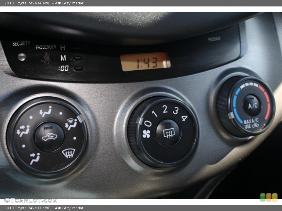 Ash Gray Interior Controls for the 2010 Toyota RAV4 I4 4WD #39168862
