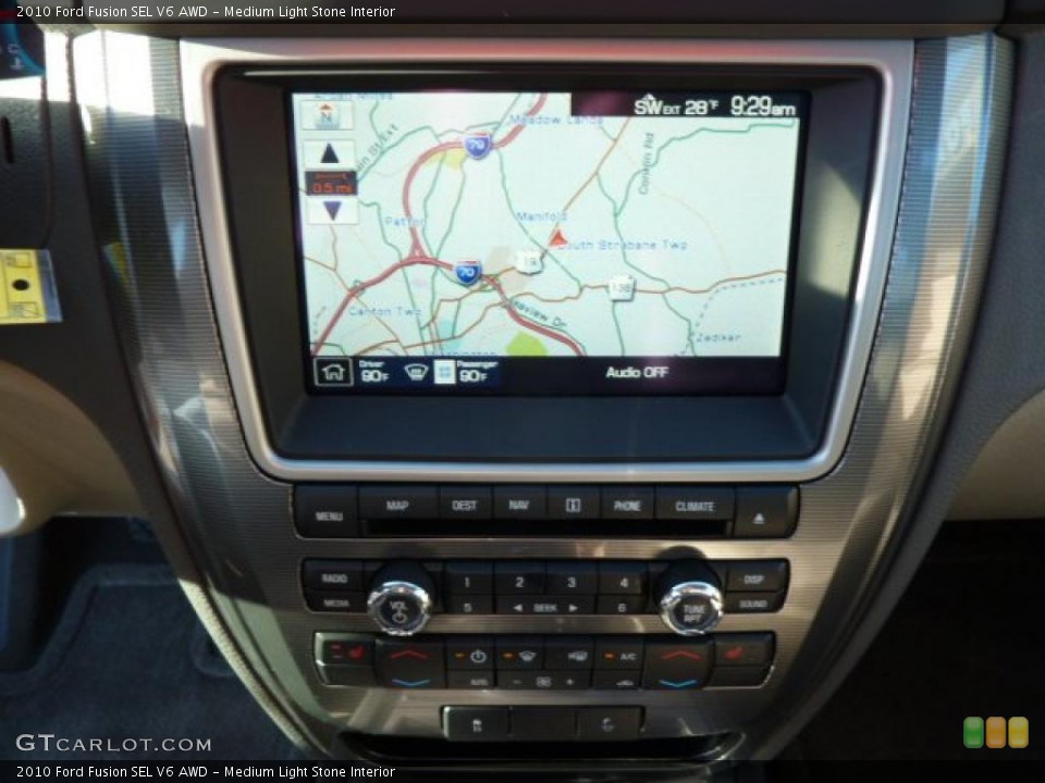 Medium Light Stone Interior Navigation for the 2010 Ford Fusion SEL V6 AWD #39170270