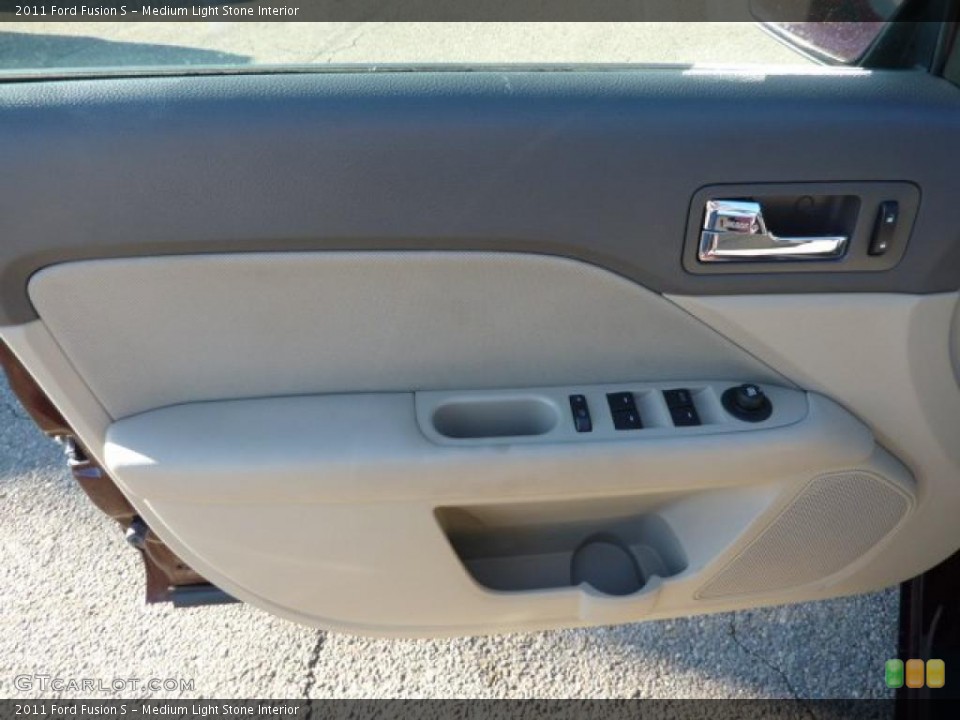 Medium Light Stone Interior Door Panel for the 2011 Ford Fusion S #39170786