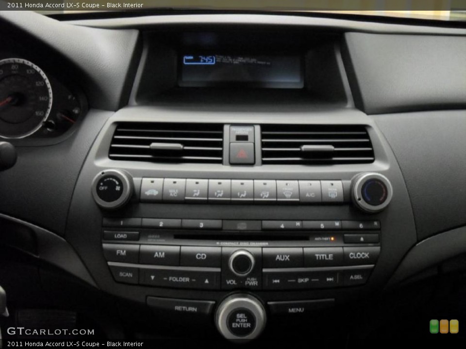 Black Interior Controls for the 2011 Honda Accord LX-S Coupe #39170950