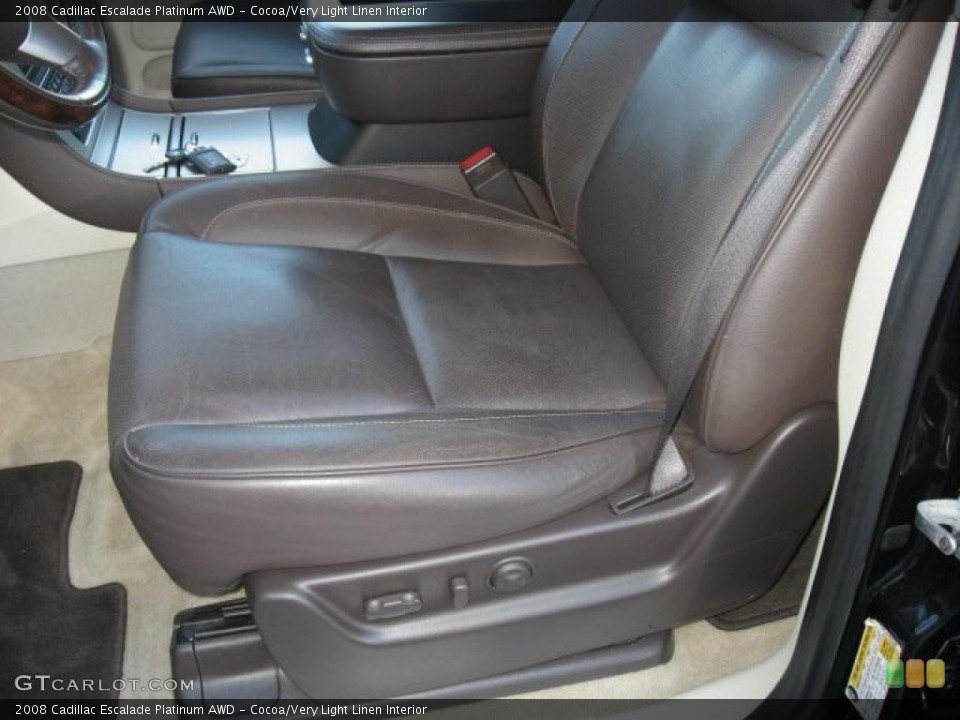 Cocoa/Very Light Linen Interior Photo for the 2008 Cadillac Escalade Platinum AWD #39171599