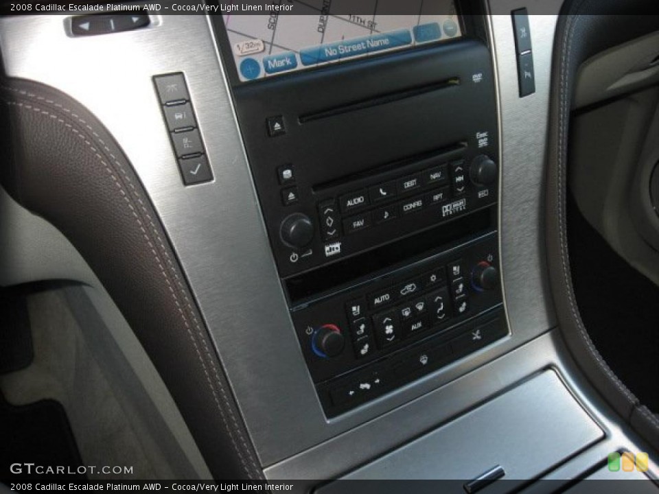 Cocoa/Very Light Linen Interior Controls for the 2008 Cadillac Escalade Platinum AWD #39171666