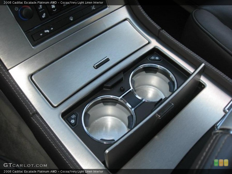 Cocoa/Very Light Linen Interior Controls for the 2008 Cadillac Escalade Platinum AWD #39171682