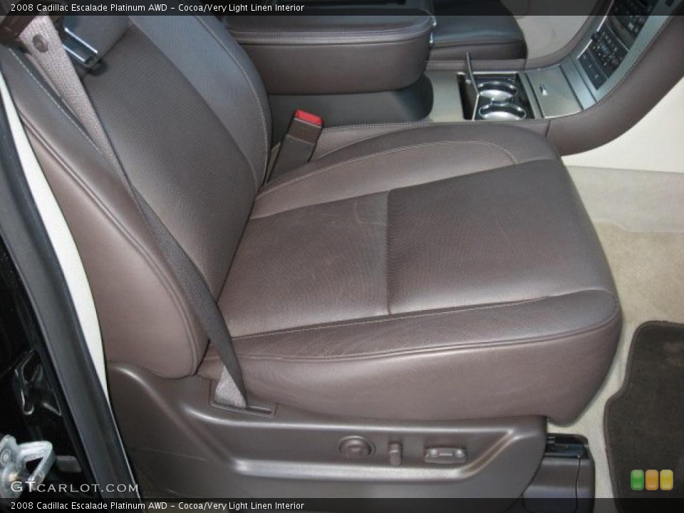 Cocoa/Very Light Linen Interior Photo for the 2008 Cadillac Escalade Platinum AWD #39171694