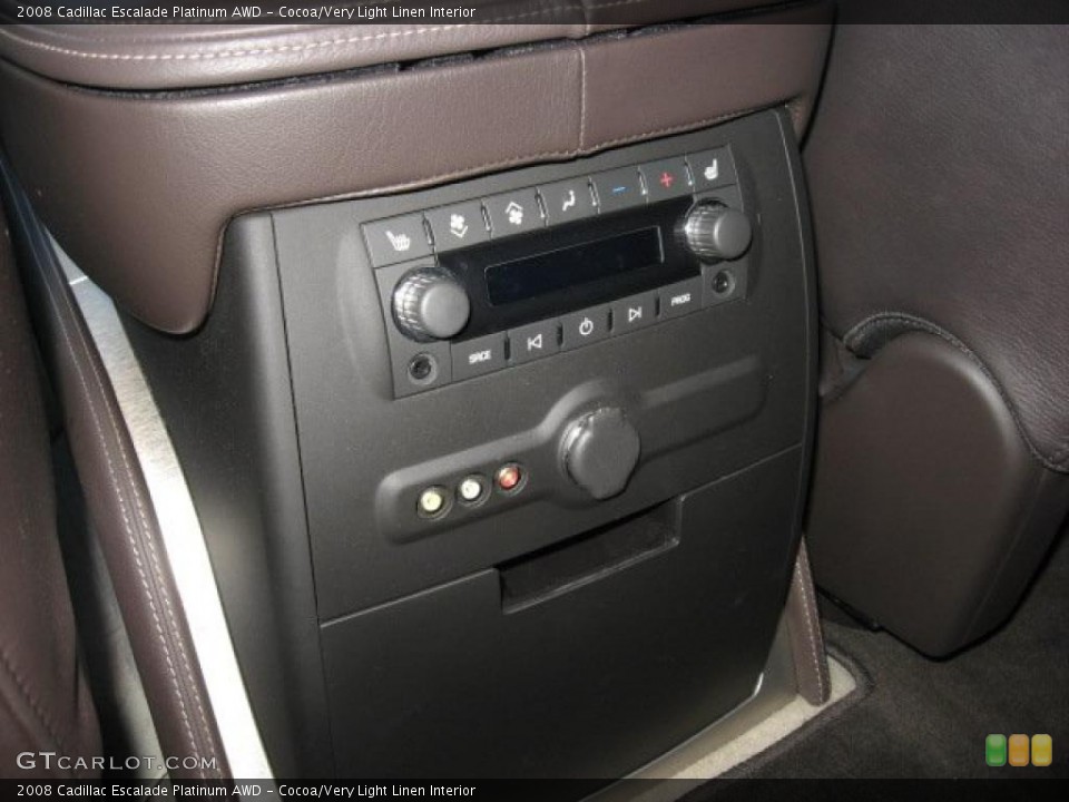 Cocoa/Very Light Linen Interior Controls for the 2008 Cadillac Escalade Platinum AWD #39172030