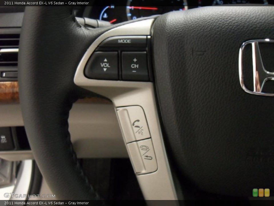 Gray Interior Controls for the 2011 Honda Accord EX-L V6 Sedan #39172506