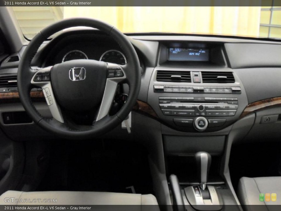 Gray Interior Dashboard for the 2011 Honda Accord EX-L V6 Sedan #39172554