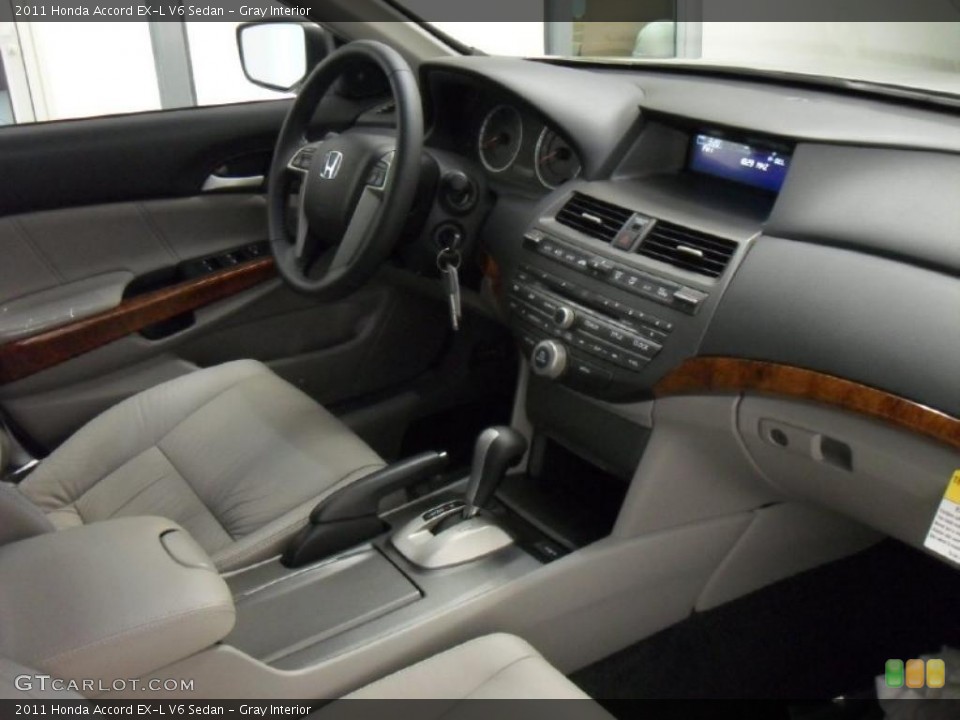 Gray Interior Dashboard for the 2011 Honda Accord EX-L V6 Sedan #39172626