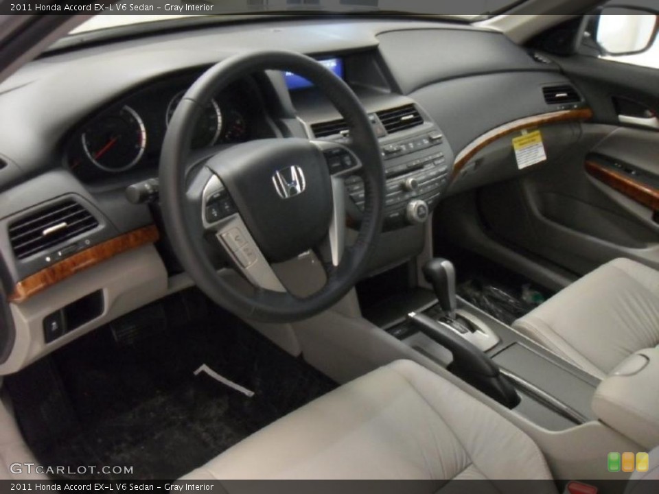 Gray Interior Prime Interior for the 2011 Honda Accord EX-L V6 Sedan #39172718