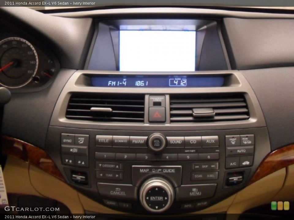 Ivory Interior Controls for the 2011 Honda Accord EX-L V6 Sedan #39172978