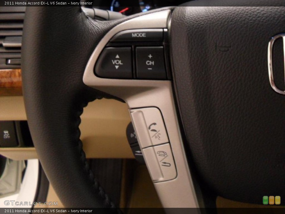 Ivory Interior Controls for the 2011 Honda Accord EX-L V6 Sedan #39173030