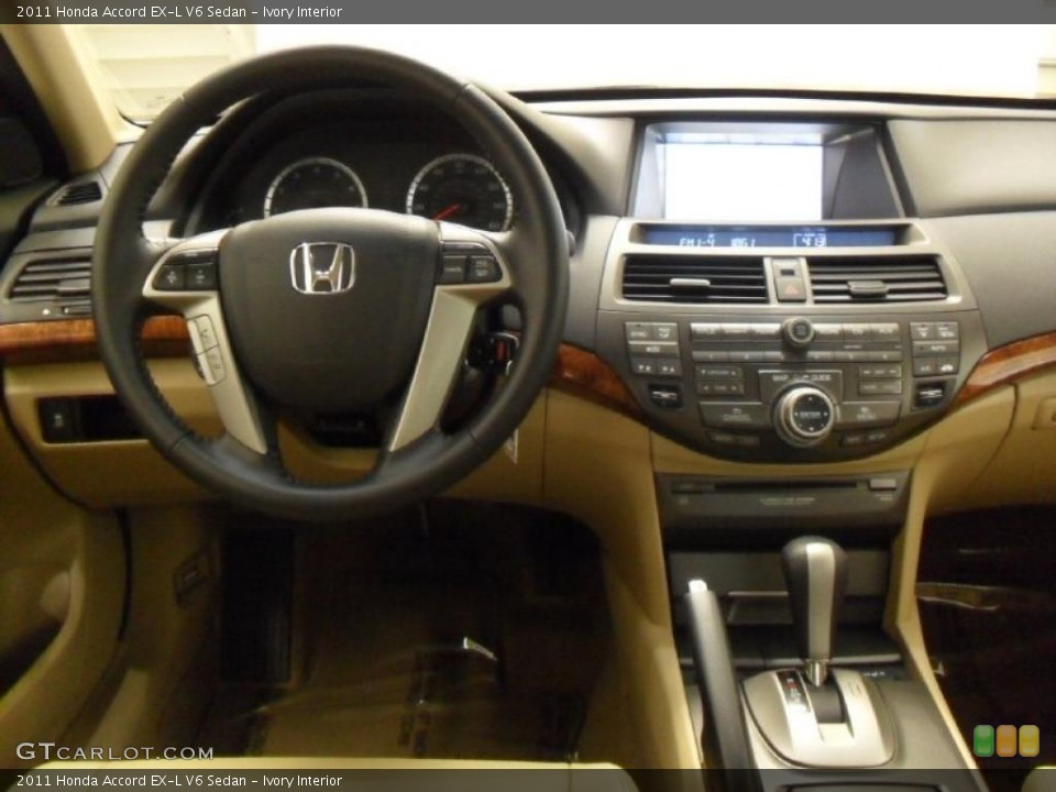 Ivory Interior Dashboard for the 2011 Honda Accord EX-L V6 Sedan #39173070