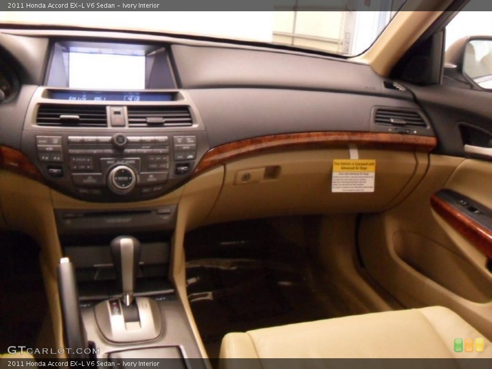Ivory Interior Dashboard for the 2011 Honda Accord EX-L V6 Sedan #39173090