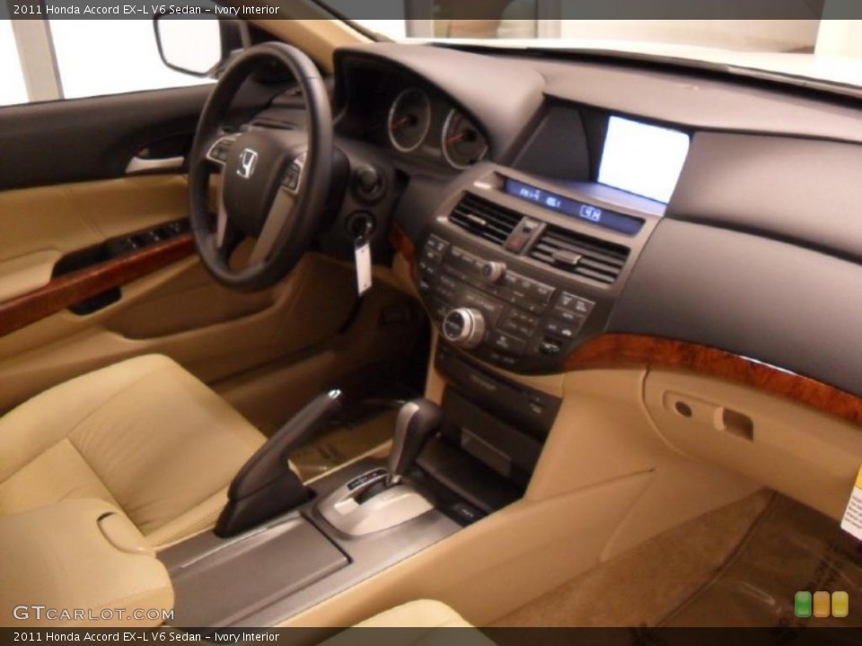Ivory Interior Dashboard for the 2011 Honda Accord EX-L V6 Sedan #39173166