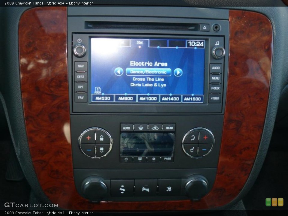 Ebony Interior Controls for the 2009 Chevrolet Tahoe Hybrid 4x4 #39173238