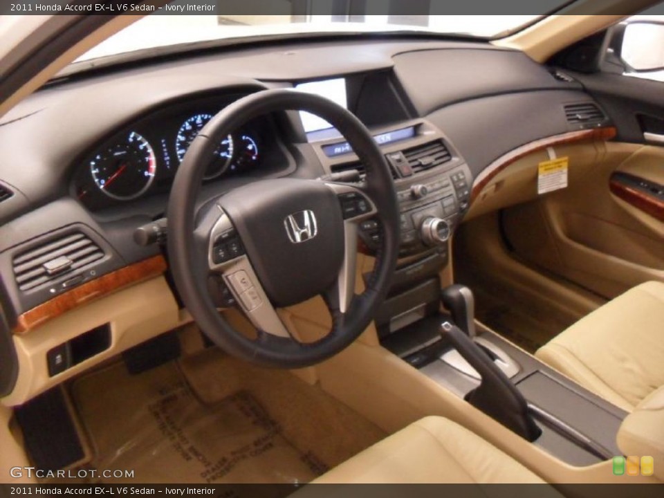 Ivory Interior Prime Interior for the 2011 Honda Accord EX-L V6 Sedan #39173258