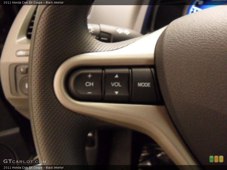 Black Interior Controls for the 2011 Honda Civic EX Coupe #39173494