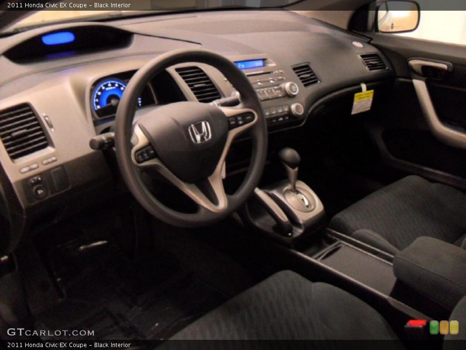 Black Interior Prime Interior for the 2011 Honda Civic EX Coupe #39173730
