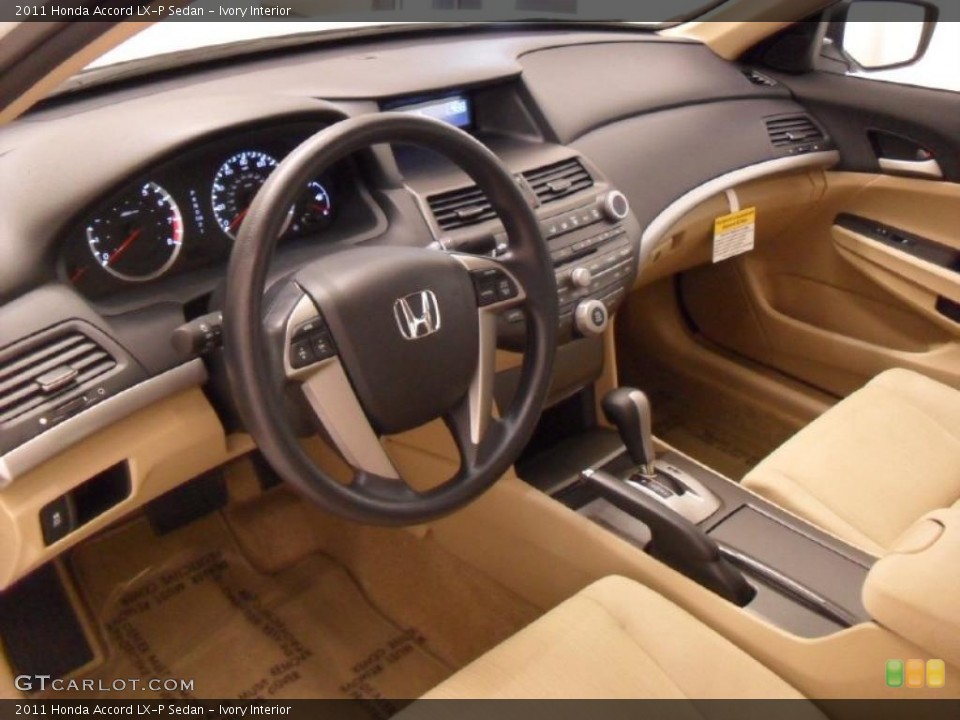 Ivory Interior Prime Interior for the 2011 Honda Accord LX-P Sedan #39174162