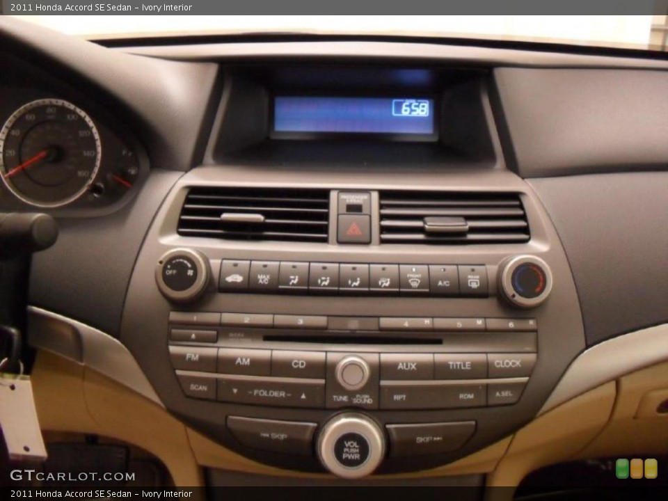 Ivory Interior Controls for the 2011 Honda Accord SE Sedan #39174386