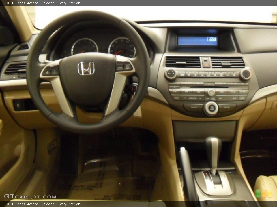 Ivory Interior Dashboard for the 2011 Honda Accord SE Sedan #39174450