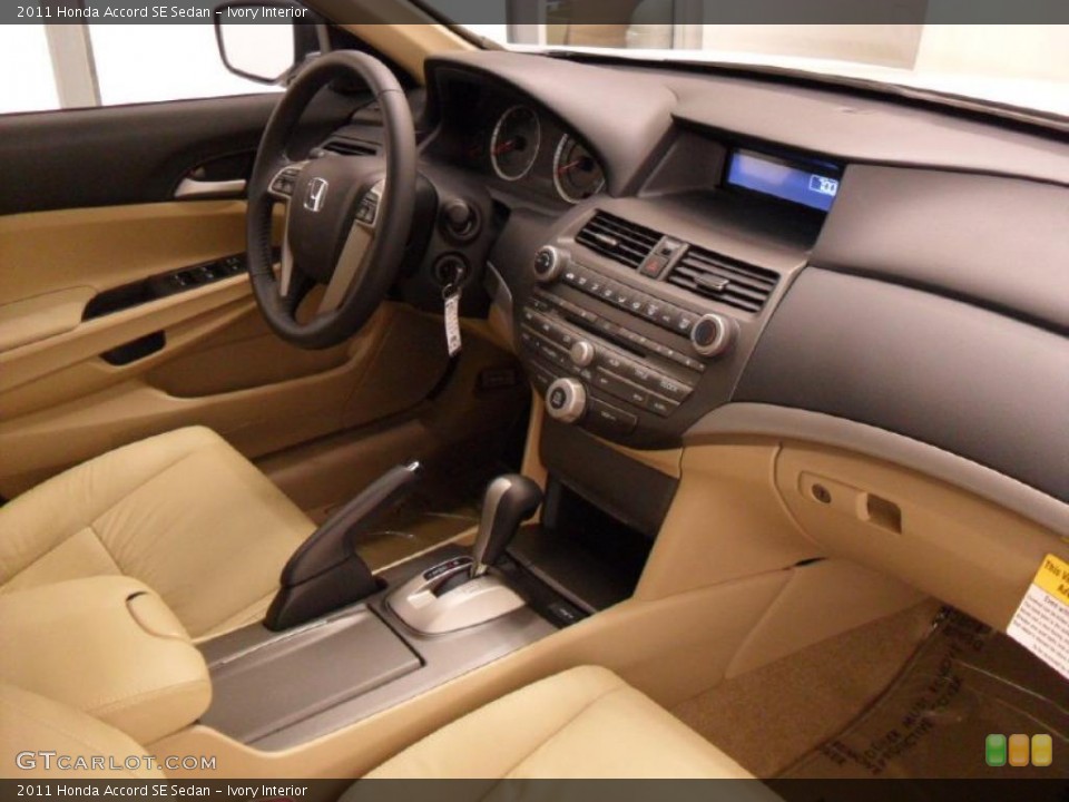 Ivory Interior Dashboard for the 2011 Honda Accord SE Sedan #39174538
