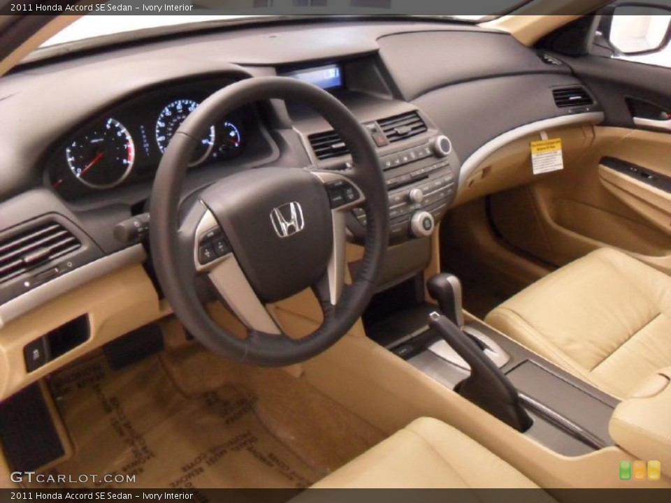 Ivory Interior Prime Interior for the 2011 Honda Accord SE Sedan #39174630