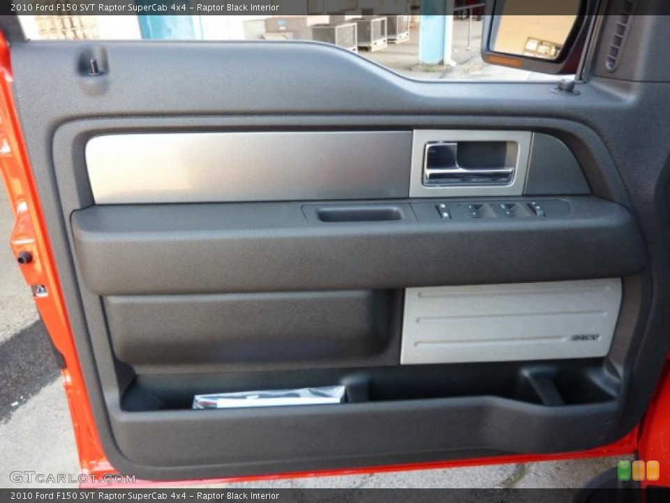 Raptor Black Interior Door Panel for the 2010 Ford F150 SVT Raptor SuperCab 4x4 #39175298