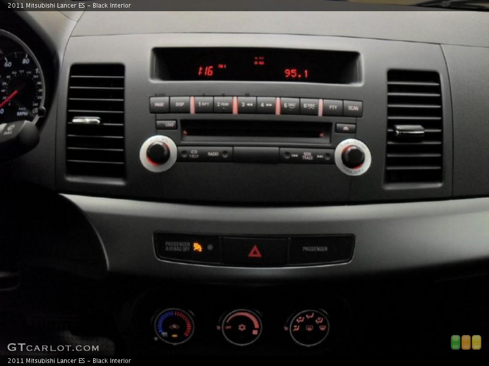 Black Interior Controls for the 2011 Mitsubishi Lancer ES #39175316