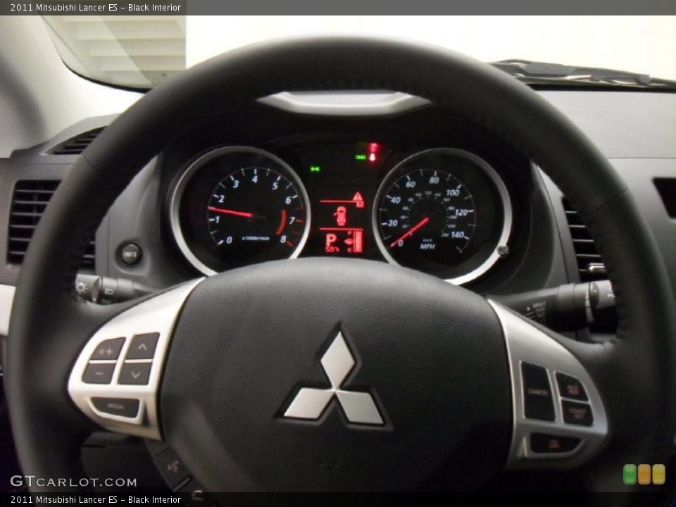 Black Interior Steering Wheel for the 2011 Mitsubishi Lancer ES #39175330