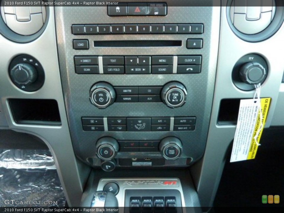 Raptor Black Interior Controls for the 2010 Ford F150 SVT Raptor SuperCab 4x4 #39175434