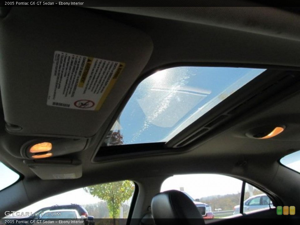 Ebony Interior Sunroof for the 2005 Pontiac G6 GT Sedan #39176010