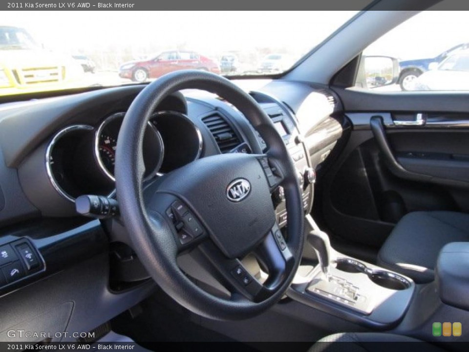 Black Interior Dashboard for the 2011 Kia Sorento LX V6 AWD #39177151