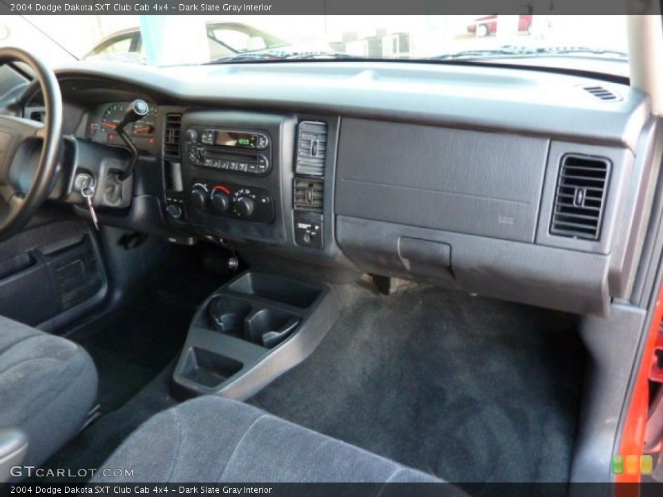 Dark Slate Gray Interior Dashboard for the 2004 Dodge Dakota SXT Club Cab 4x4 #39177363