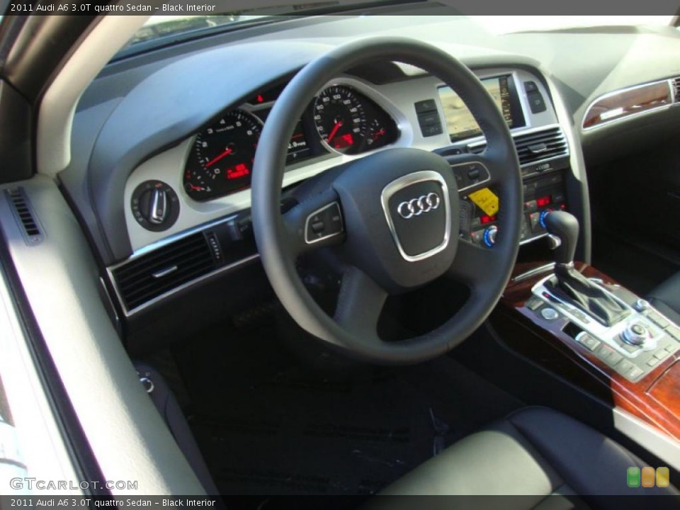Black Interior Steering Wheel for the 2011 Audi A6 3.0T quattro Sedan #39177495