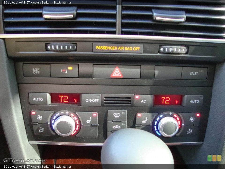 Black Interior Controls for the 2011 Audi A6 3.0T quattro Sedan #39177819