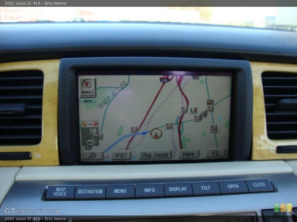 Ecru Interior Navigation for the 2002 Lexus SC 430 #39178623
