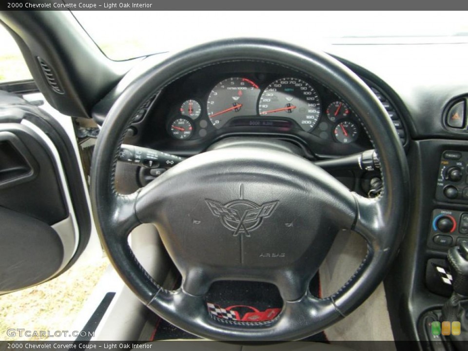 Light Oak Interior Steering Wheel for the 2000 Chevrolet Corvette Coupe #39179999
