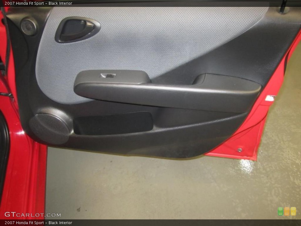 Black Interior Door Panel for the 2007 Honda Fit Sport #39180303