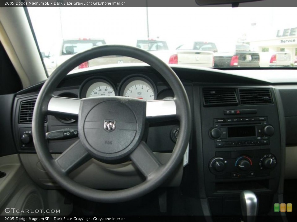 Dark Slate Gray/Light Graystone Interior Steering Wheel for the 2005 Dodge Magnum SE #39180415