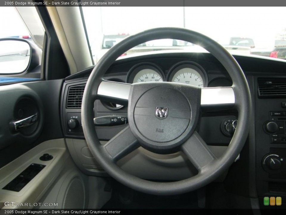 Dark Slate Gray/Light Graystone Interior Steering Wheel for the 2005 Dodge Magnum SE #39180431