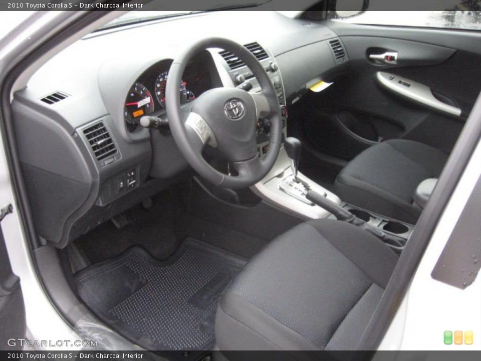 Dark Charcoal Interior Photo for the 2010 Toyota Corolla S #39180571