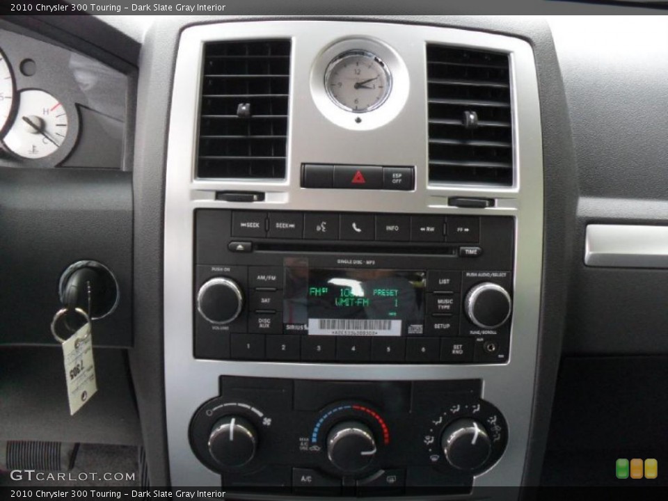 Dark Slate Gray Interior Controls for the 2010 Chrysler 300 Touring #39180887