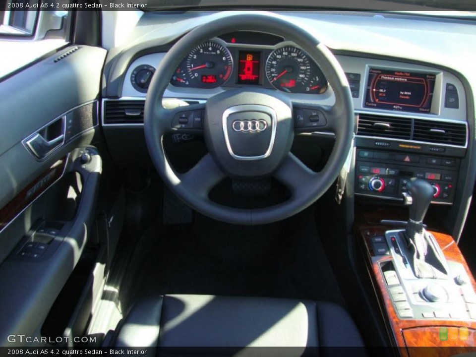Black Interior Dashboard for the 2008 Audi A6 4.2 quattro Sedan #39180983