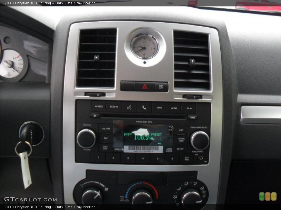 Dark Slate Gray Interior Controls for the 2010 Chrysler 300 Touring #39181323
