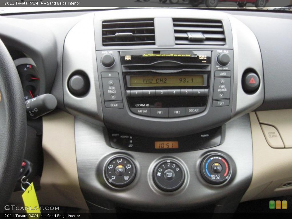 Sand Beige Interior Controls for the 2011 Toyota RAV4 I4 #39181527