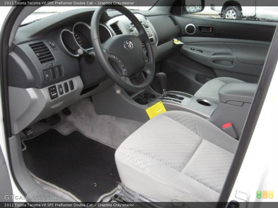 Graphite Gray Interior Prime Interior for the 2011 Toyota Tacoma V6 SR5 PreRunner Double Cab #39181787