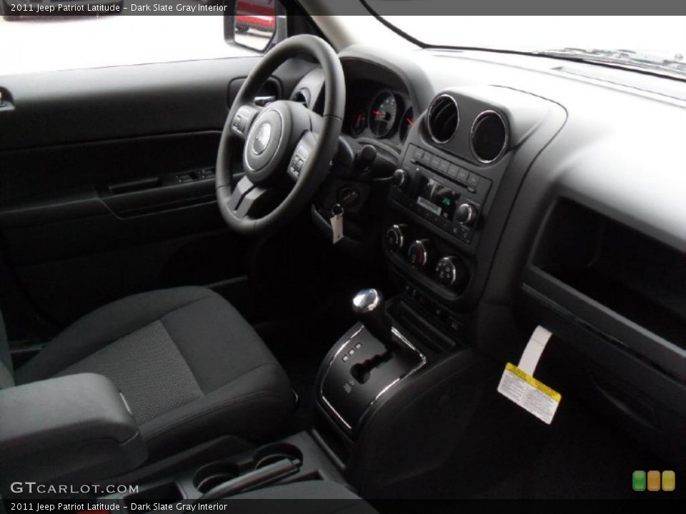 Dark Slate Gray Interior Dashboard for the 2011 Jeep Patriot Latitude #39182363